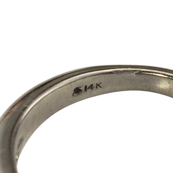 14 Karat White Gold Diamond Engagement Ring Size 5.25 #20708 - Picture 6 of 9